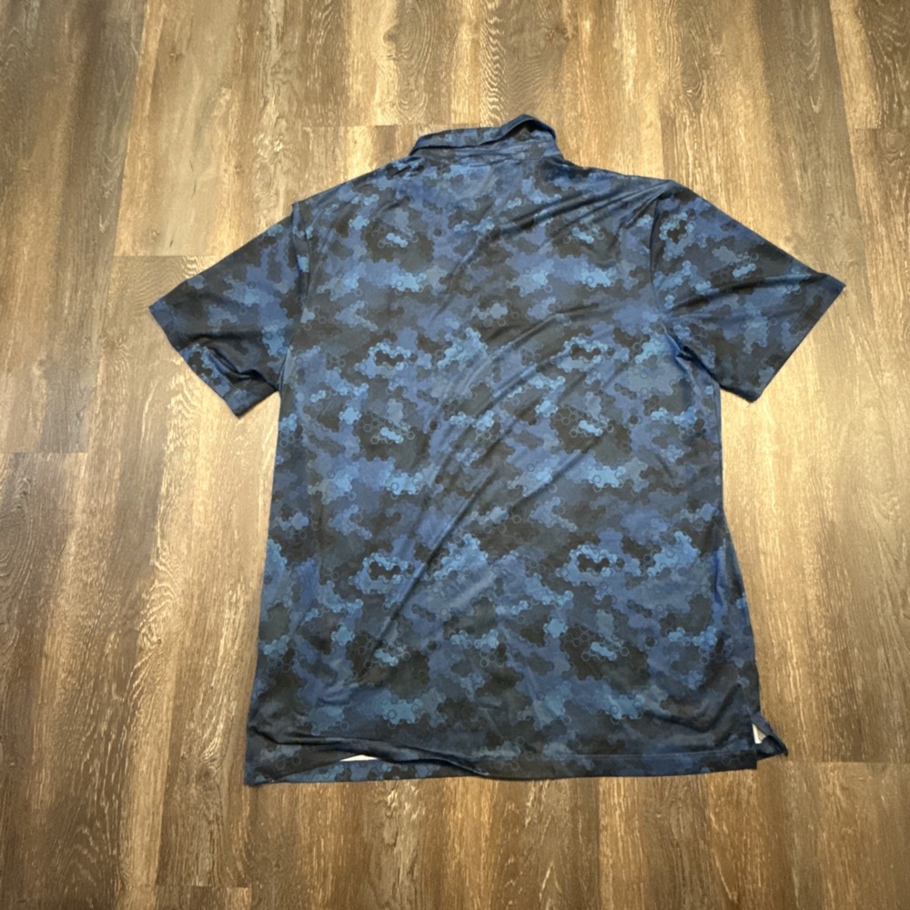 Yatta Golf Men's XL Golf Polo Shirt Blue /Black Geometric - Picture 4 of 7